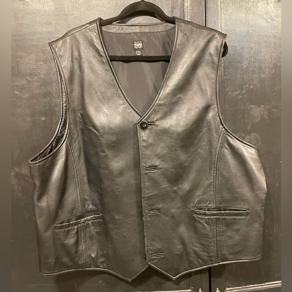 Black Wilson’s Leather Vest size XXL